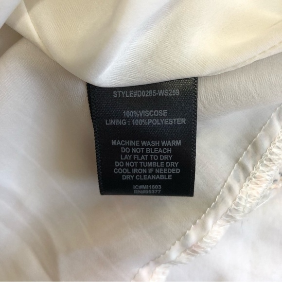 Sanctuary Sleeveless Mixed Print Summer Dress Size S Pleated Tiered Viscose - Picture 11 of 12